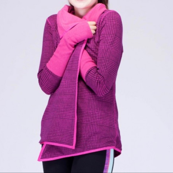 Ivivva Other - Ivivva Count Me In Wrap Reversible Raspberry Check